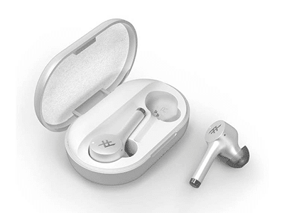AIRTIME PRO Truly Wireless Stem Earbuds + Charging Case, White