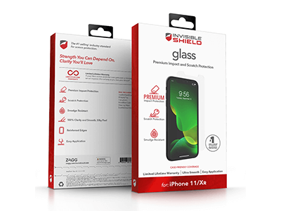 ZAGG - InvisibleShield Glass Screen Protector for Apple iPhone 11,XR - Clear