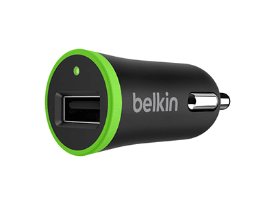 Belkin - Boost Up Car Charger 12W / 2.4A Universal - Black and Green