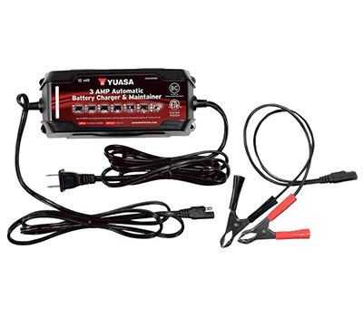 Yuasa YUA1203000 3 Amp Automatic Battery Charger and Maintainer