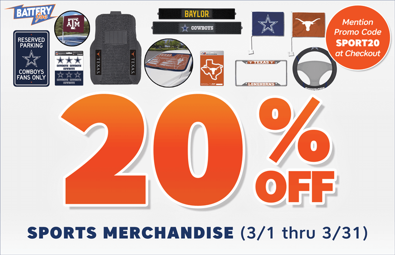 Battery-Joe-March-2023-Discounts_20-Percent-Off-Sports-Merchandise(Baylor,-A&M,-Cowboys))
