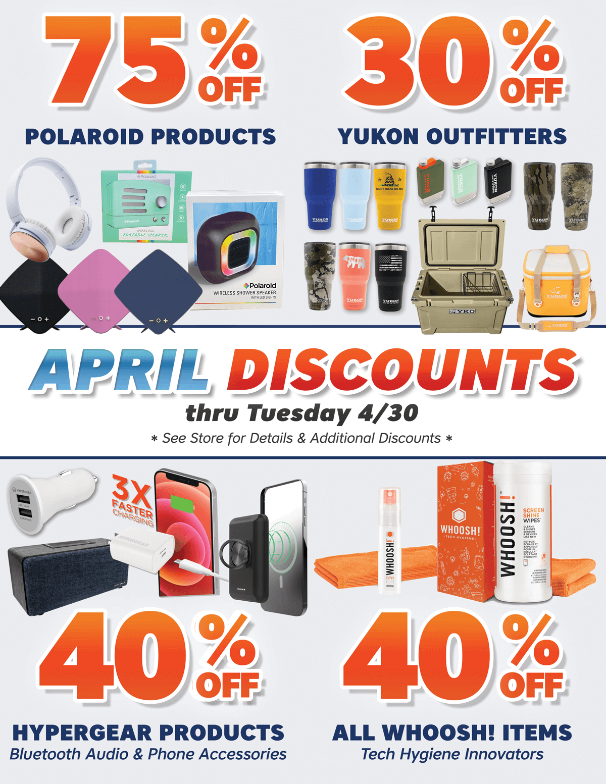 April In-Store Discounts at Battery Joe