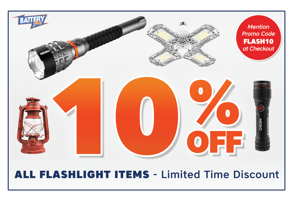 Battery Joe Discount for May 2024 - 10% OFF Flashlights