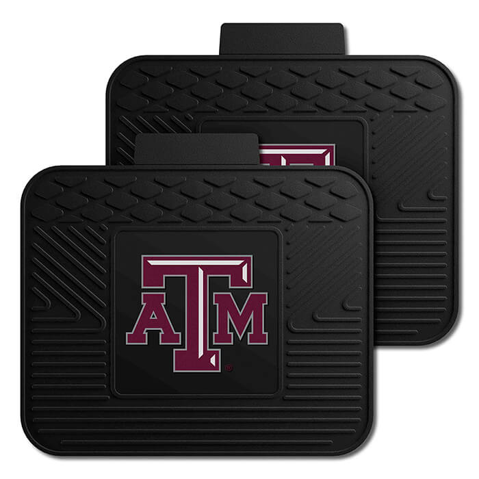 Texas A&M Aggies Back Seat Car Utility Mats - 2 Piece Set