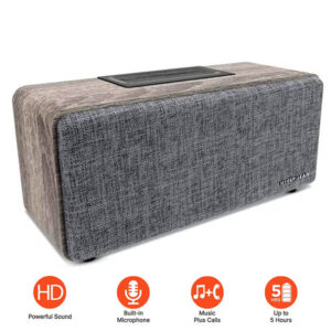 HyperGear Fabrix 2 Bluetooth Audio Wireless Speaker - Wood Grey (15260)