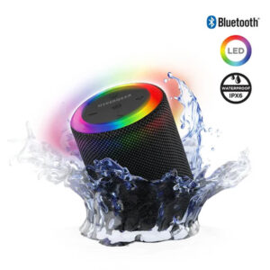HyperGear Halo Waterproof True Wireless Stereo Portable Bluetooth Speaker with LED Light Ring (15885)