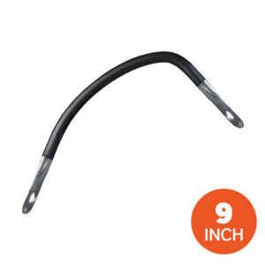 Quick Cable 6 Gauge Long Drive Better Battery Cable 9" with Zinc Plated Thimble (205702-2100-002)
