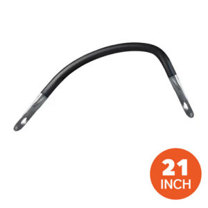 6 Gauge Golf Cart Battery Cables 21" Long Drive Better Cable Series - 100% Copper, 5/16" Holes, Zinc Plated Thimble (205719-2100-002)