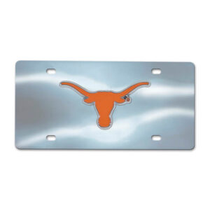Texas Longhorns 3D Stainless Steel License Plate (26928)