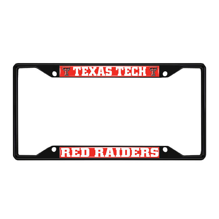 Texas Tech Red Raiders Metal License Plate Frame Black Finish (31286)