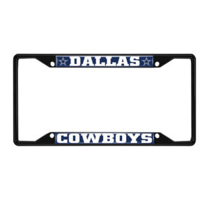 Dallas Cowboys Metal License Plate Frame Black Finish (31351)