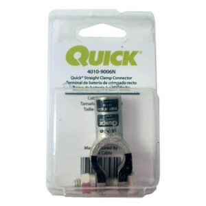 Quick Cable Quick Straight Clamp Connector 1/0 Gauge Negative Polarity (4010-2100-001N)