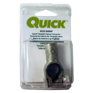 Quick Cable Quick Straight Clamp Connector 2/0 Gauge Positive Polarity (4020-2100-001P)