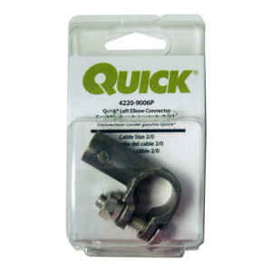 Quick Cable 2/0 Gauge Positive Left Elbow Battery Terminal Connector (4220-2100-001P)