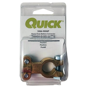 Quick Cable Heavy Duty Brass Battery Clamp Connector Positive (5066-2100-001P)