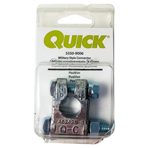 Quick Cable Military Style Battery Connector Positive with Zinc Plated Steel Fastener (5350-2100-001)