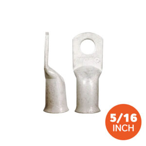 Quick Cable MAX 2/0 Gauge Straight Tin Plated Copper Battery Lugs 5/16" (5956-2100-005E)