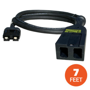 Pro Charging Systems EZ-GO D-Plug Powerwise Golf Cart Charge Cable, 7ft - SB50 to 611 Connector (602611)