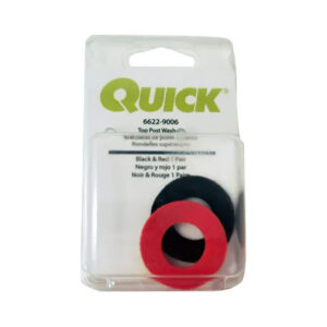 Quick Cable Top Post Battery Washers Black & Red (1 Pair) - Anti-Corrosion Felt, Polarity Coded (6622-2100-002)