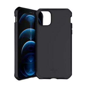 Itskins Spectrum Case for Apple iPhone 12 and 12 Pro- Black (AP3P-SPEPR-PBLK)