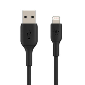 Belkin BoostCharge Apple Lightning to USB-A Cable 3ft - Black (CAA001BT1MBK)