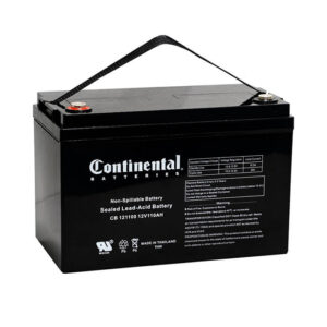 Continental 12 Volt 110 Amp SLA Battery Internal Thread (CB121100-IT)