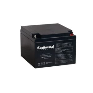 Continental 12 Volt 26 Amp SLA Battery Nut & Bolt (CB12260-NB)