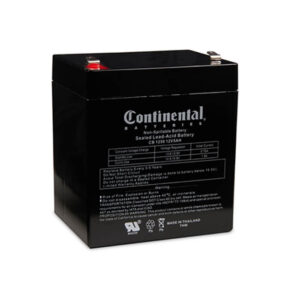 Continental 12 Volt 5 Amp SLA Battery F1 (CB1250-F1)