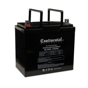 Continental 12 Volt 55 Amp SLA Battery Nut & Bolt Terminal (CB12550-NB)