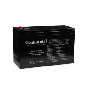 Continental 12 Volt 9 Amp SLA Battery Nut & Bolt (CB1290-NB)
