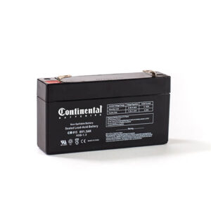 Continental 6 Volt 1.3 Amp SLA Battery F1 (CB613-F1)