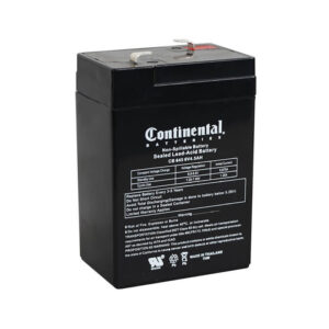 Continental 6 Volt 4.5 Amp SLA Battery F1 (CB645-F1)