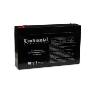 Continental 6 Volt 7 Amp SLA Battery F1 (CB670-F1)