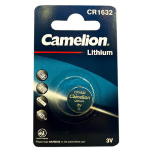 Camelion CR1632 3V Lithium Coin Battery - Replaces DL1632 ECR1632 - for Watches, Key Fobs, Calculators - 1pck (CR1632)