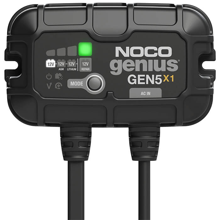 NOCO GEN5X1, 1-Bank, 5-Amp On-Board Battery Charger, Battery Maintainer + Battery Desulfator
