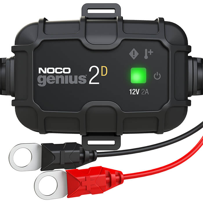 NOCO GENIUS2D, 2-Amp Direct-Mount Battery Charger + Battery Maintainer