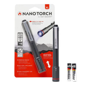 KeySmart Nano Torch XL Compact Pen Light, 120 Lumens - Black (KS818-BLK)