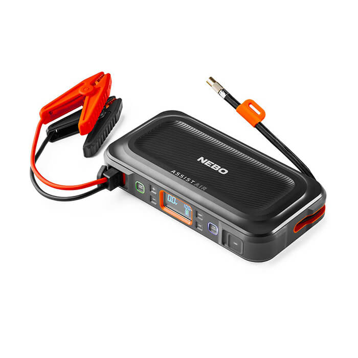 NEBO Assist Air Jump Starter, 1,500 Amp Jump Starter, Air Compressor, Power Bank, & Floodlight (NEB-PBK-0004)