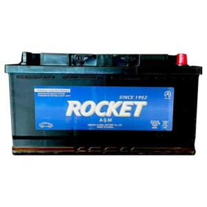 Rocket Group Size 49 AGM Automotive Battery, 12V 850CCA, 4 Year Warranty (RKT-49AGMX)