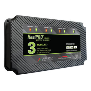 Pro Charging Systems Dual Pro RealPRO RS3 18 Amp 3-Bank Waterproof Marine Battery Charger (PCS RS3)