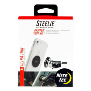 Nite Ize Steelie Vent Kit - Magnetic Cell Phone Holder for Car Vents - Phone Mount - Orbiter (STOVK-01-R8)