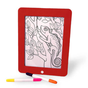 Flipo Disco Scribble, Light-up Sound Activated Drawing Board - Red (TOY-DISCO-R-A13)