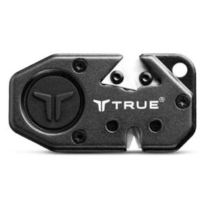 True Utility Knife Sharpener Fine & Coarse Tungsten Carbide Ceramic TPR Handle (TRU-ACC-1002)
