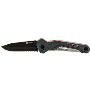 True Utility TRUEBLADE Lightweight Versatile EDC Pocket Knife - Partially Serrated 420 Steel (TU6871)