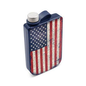 Yukon Outfitters 9oz Highline Whiskey Flask, USA Flag (YF09USA)