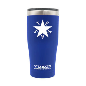 Yukon Outfitters 20oz Tumbler - Da Zavala Texas Flag, Blue (YO20RBZAVALA)