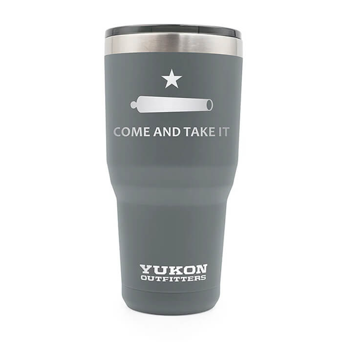 Yukon Outfitters 30oz Tumbler - Come and Take It, Charcoal (YO30CHARCTI)
