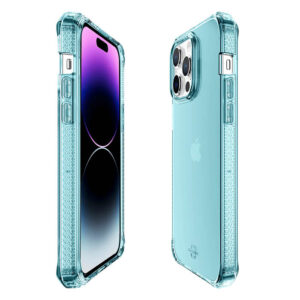 ItSkins Spectrum R Clear iPhone 14 Pro Max Case - Light Blue (AP4M-SPECM-LBLU)