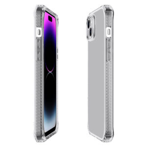 Itskins Spectrum R Clear Case for Apple iPhone 15 Plus and iPhone 14 Plus - Transparent (AP5R-SPECM-TRSP)