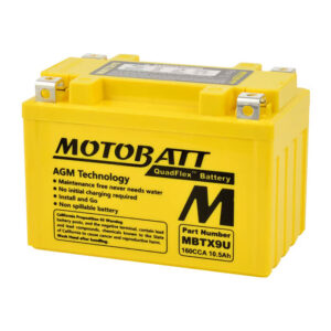 MotoBatt 12V AGM Powersport Battery (MBTX9U)
